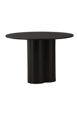 Olivia runder Esstisch - schwarz/MDF - Runde Esstische - ALVAHOME