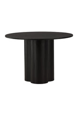 Olivia runder Esstisch - schwarz/MDF - Runde Esstische - ALVAHOME
