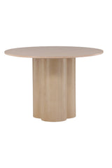 Olivia runder Esstisch - white - wash/MDF - Runde Esstische - ALVAHOME