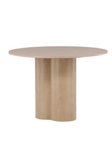 Olivia runder Esstisch - white - wash/MDF - Runde Esstische - ALVAHOME