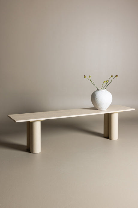 Olivia Sitzbank - white - wash/MDF - Sitzbänke - ALVAHOME