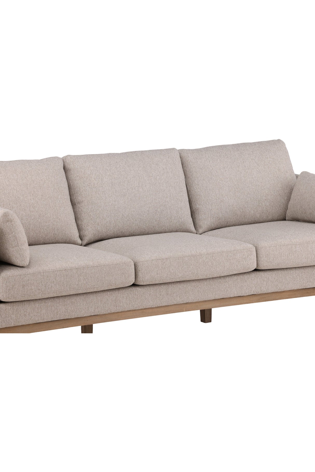 Olympia 3 - Sitzer Sofa - off - white/MDF - 3 - Sitzer Sofas - ALVAHOME