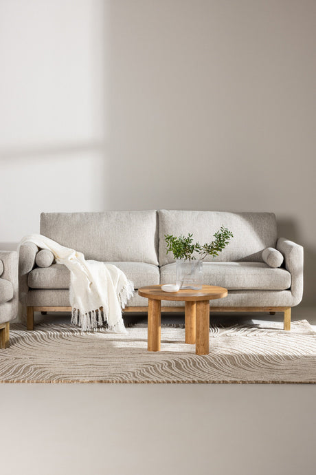 Olympos 3 - Sitzer Sofa - beige/Polyester - 3 - Sitzer Sofas - ALVAHOME