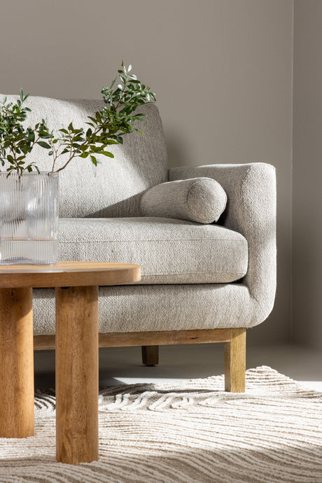 Olympos 3 - Sitzer Sofa - beige/Polyester - 3 - Sitzer Sofas - ALVAHOME