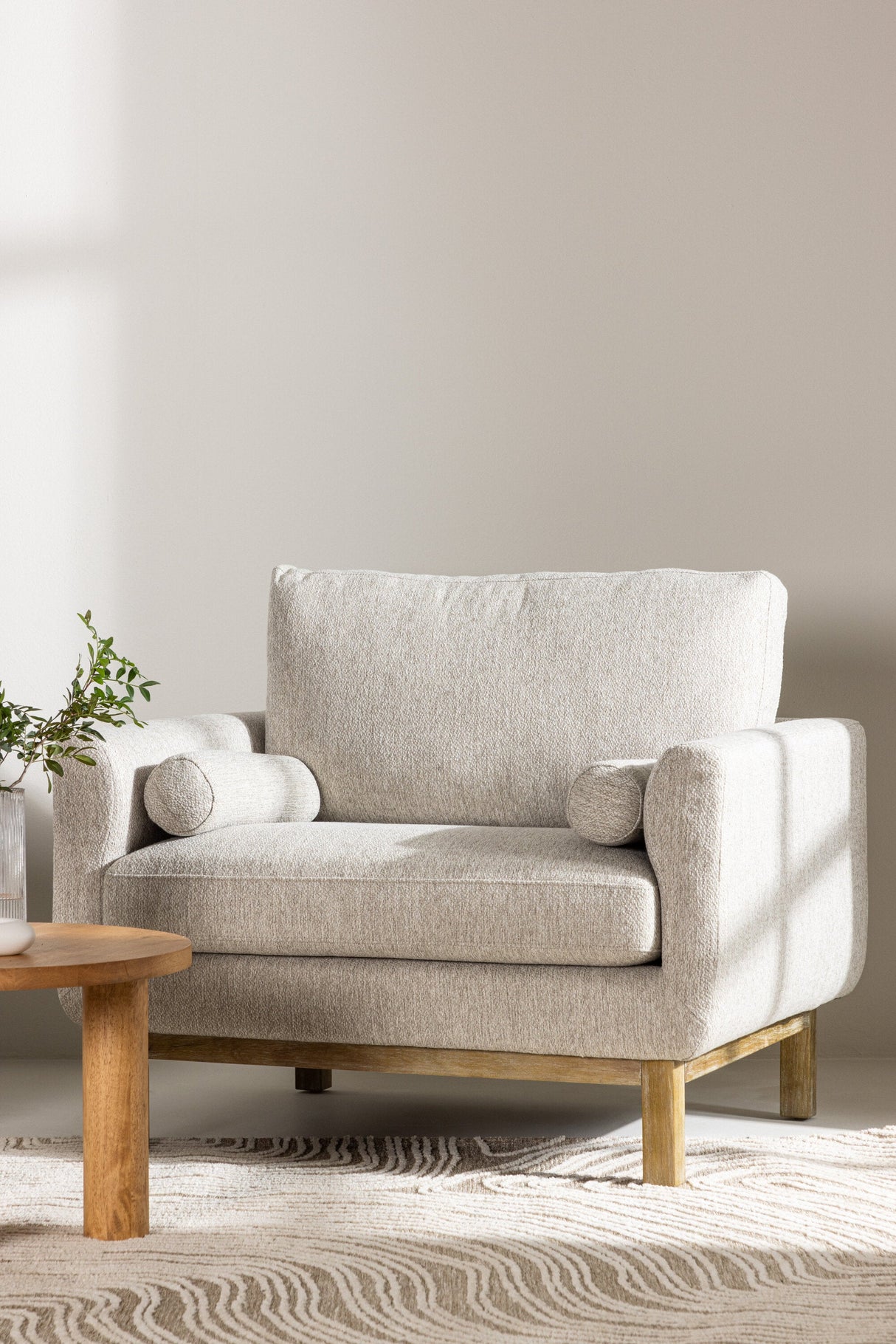 Olympos Sessel - beige/Polyester - Sessel - ALVAHOME