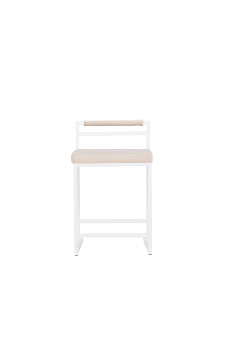 Opelika Barhocker - beige/Polyester - Samt - Barhocker - ALVAHOME