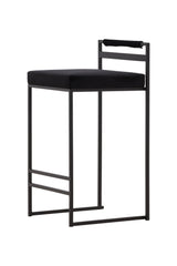 Opelika Barhocker - schwarz/Stahl - Barhocker - ALVAHOME