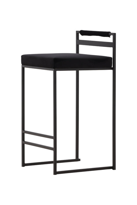Opelika Barhocker - schwarz/Stahl - Barhocker - ALVAHOME