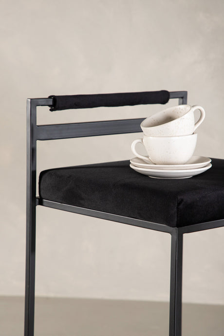 Opelika Barhocker - schwarz/Stahl - Barhocker - ALVAHOME