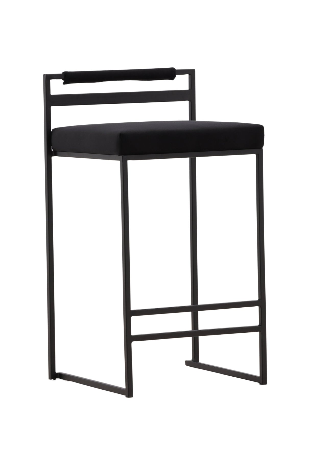 Opelika Barhocker - schwarz/Stahl - Barhocker - ALVAHOME
