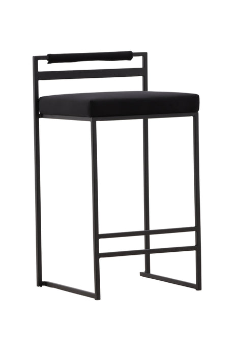 Opelika Barhocker - schwarz/Stahl - Barhocker - ALVAHOME