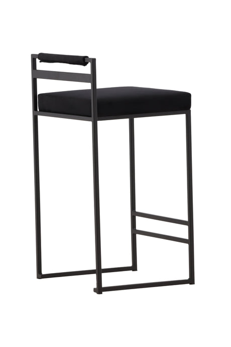Opelika Barhocker - schwarz/Stahl - Barhocker - ALVAHOME