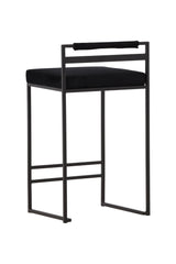Opelika Barhocker - schwarz/Stahl - Barhocker - ALVAHOME