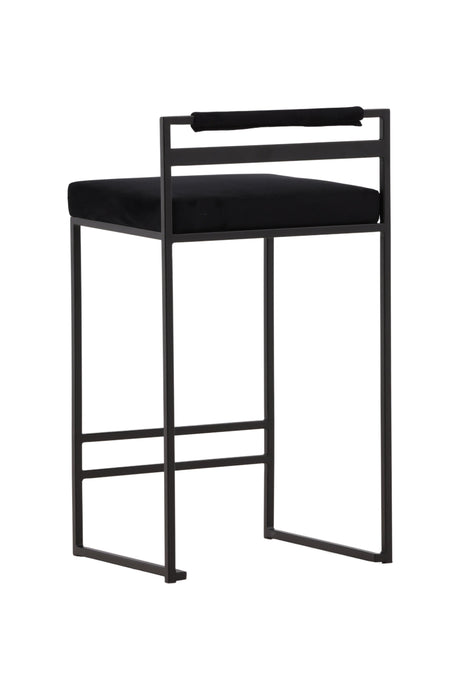 Opelika Barhocker - schwarz/Stahl - Barhocker - ALVAHOME