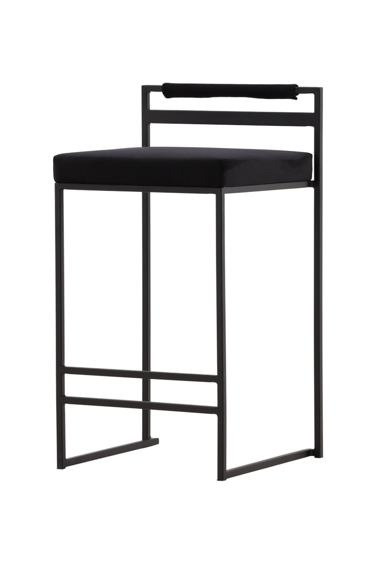 Opelika Barhocker - schwarz/Stahl - Barhocker - ALVAHOME
