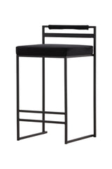 Opelika Barhocker - schwarz/Stahl - Barhocker - ALVAHOME