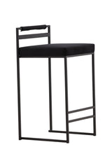 Opelika Barhocker - schwarz/Stahl - Barhocker - ALVAHOME