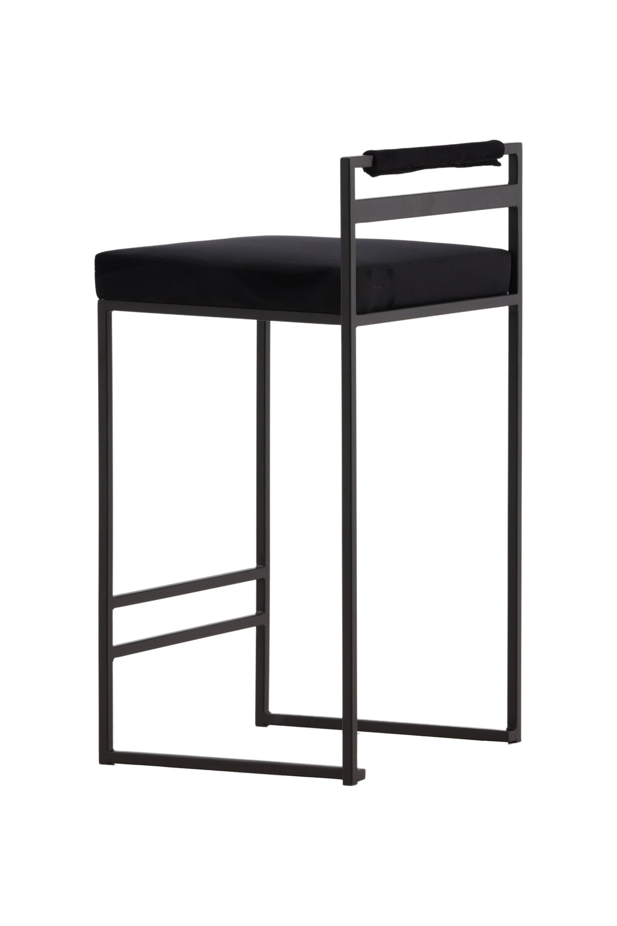 Opelika Barhocker - schwarz/Stahl - Barhocker - ALVAHOME