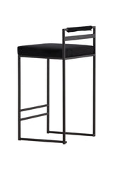 Opelika Barhocker - schwarz/Stahl - Barhocker - ALVAHOME