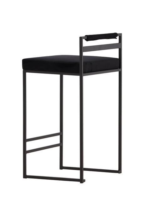 Opelika Barhocker - schwarz/Stahl - Barhocker - ALVAHOME