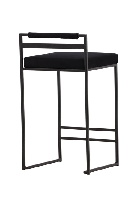 Opelika Barhocker - schwarz/Stahl - Barhocker - ALVAHOME