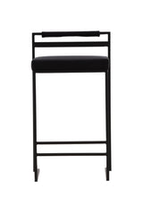 Opelika Barhocker - schwarz/Stahl - Barhocker - ALVAHOME