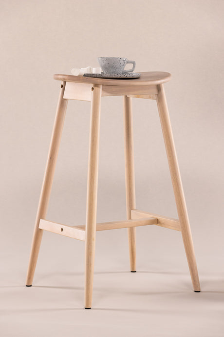Orust Barhocker - white - wash/Gummiholz - Barhocker - ALVAHOME
