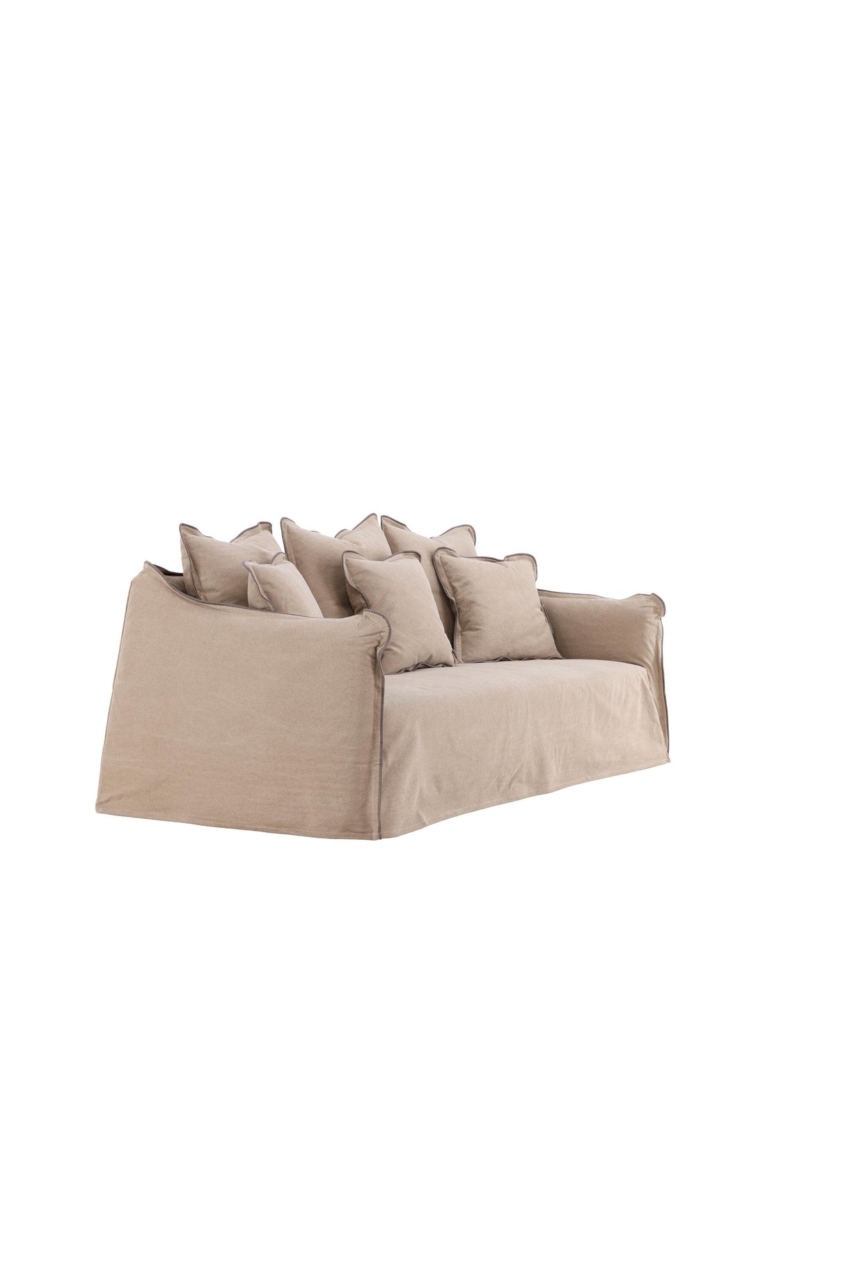 Oskarshamn 3 - Sitzer Sofa - braun/Baumwolle - 3 - Sitzer Sofas - ALVAHOME