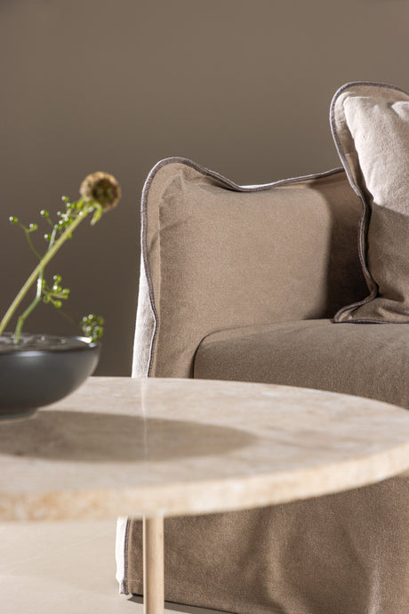 Oskarshamn 3 - Sitzer Sofa - braun/Baumwolle - 3 - Sitzer Sofas - ALVAHOME