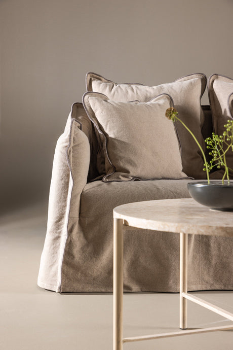 Oskarshamn 3 - Sitzer Sofa - braun/Baumwolle - 3 - Sitzer Sofas - ALVAHOME