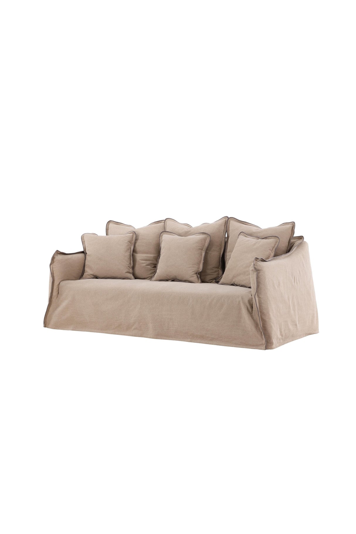 Oskarshamn 3 - Sitzer Sofa - braun/Baumwolle - 3 - Sitzer Sofas - ALVAHOME