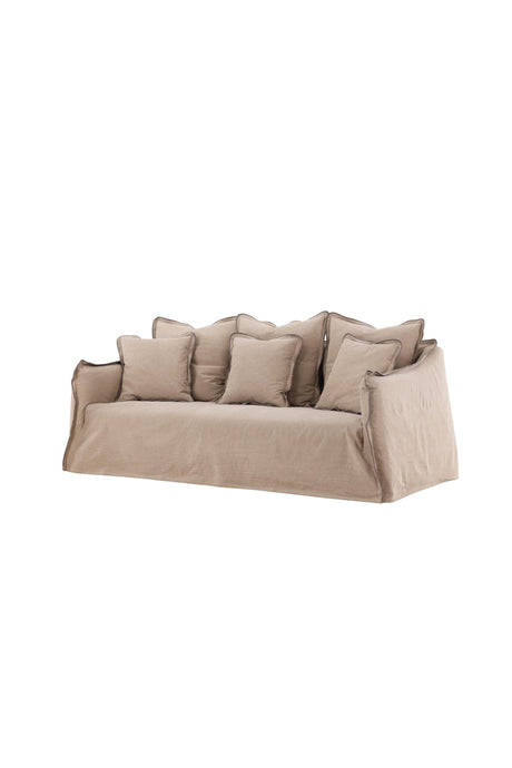 Oskarshamn 3 - Sitzer Sofa - braun/Baumwolle - 3 - Sitzer Sofas - ALVAHOME