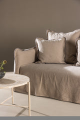 Oskarshamn 3 - Sitzer Sofa - braun/Baumwolle - 3 - Sitzer Sofas - ALVAHOME