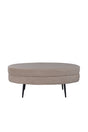 Otto Ottoman - beige/Polyester - Teddy - Ottomane / Poufs - ALVAHOME
