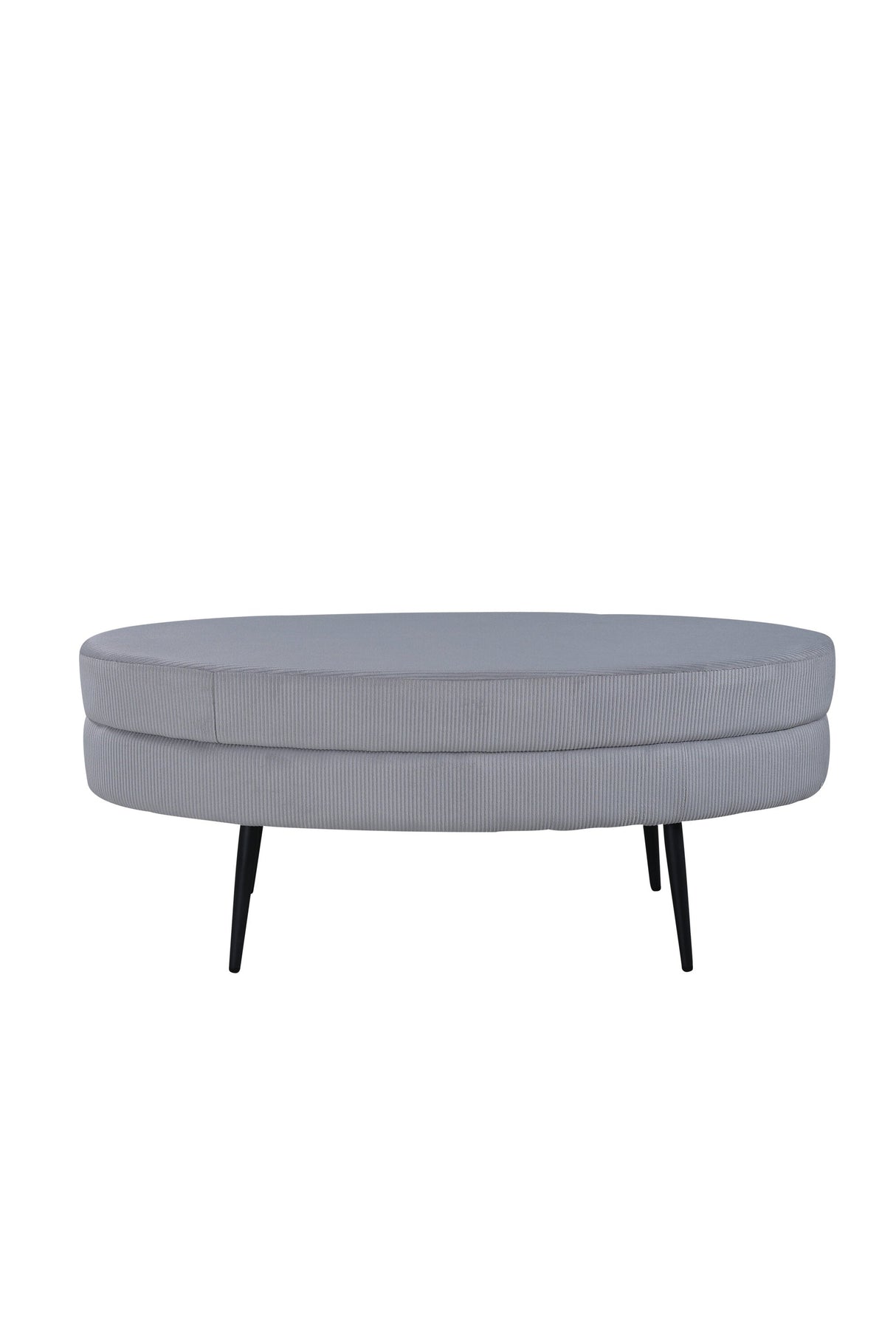 Otto Ottoman - grau/Polyester - Kord - Ottomane / Poufs - ALVAHOME
