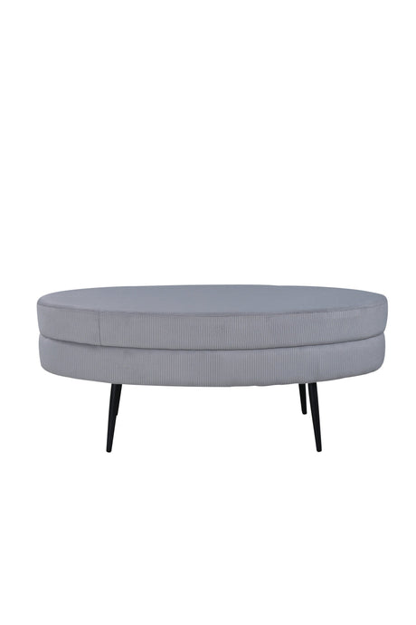 Otto Ottoman - grau/Polyester - Kord - Ottomane / Poufs - ALVAHOME