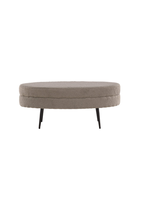 Otto Ottoman - greige/Polyester - Teddy - Ottomane / Poufs - ALVAHOME