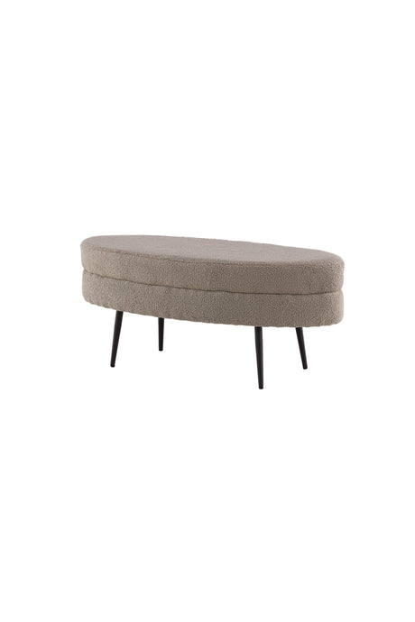 Otto Ottoman - greige/Polyester - Teddy - Ottomane / Poufs - ALVAHOME