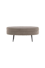 Otto Ottoman - greige/Polyester - Teddy - Ottomane / Poufs - ALVAHOME