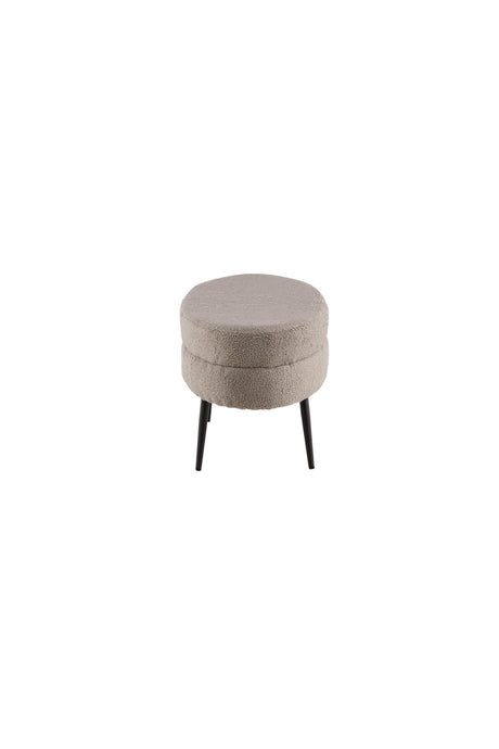 Otto Ottoman - greige/Polyester - Teddy - Ottomane / Poufs - ALVAHOME