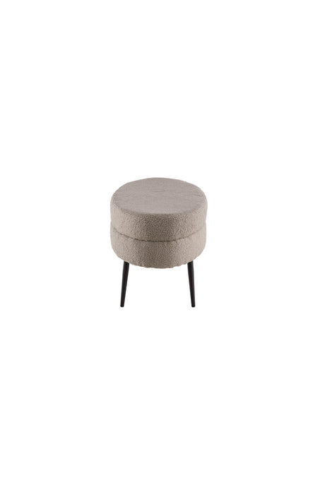 Otto Ottoman - greige/Polyester - Teddy - Ottomane / Poufs - ALVAHOME