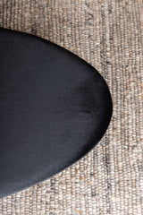 Otto Ottoman - schwarz/Polyester - Samt - Ottomane / Poufs - ALVAHOME