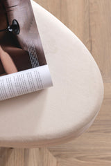 Otto Ottoman - weiß/Polyester - Samt - Ottomane / Poufs - ALVAHOME