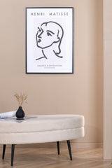 Otto Ottoman - weiß/Polyester - Samt - Ottomane / Poufs - ALVAHOME