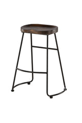 Ozark Barhocker - schwarz/Stahl - Barhocker - ALVAHOME