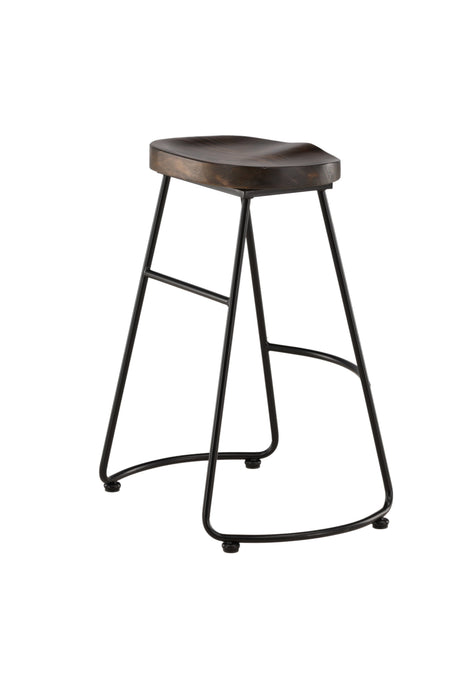 Ozark Barhocker - schwarz/Stahl - Barhocker - ALVAHOME