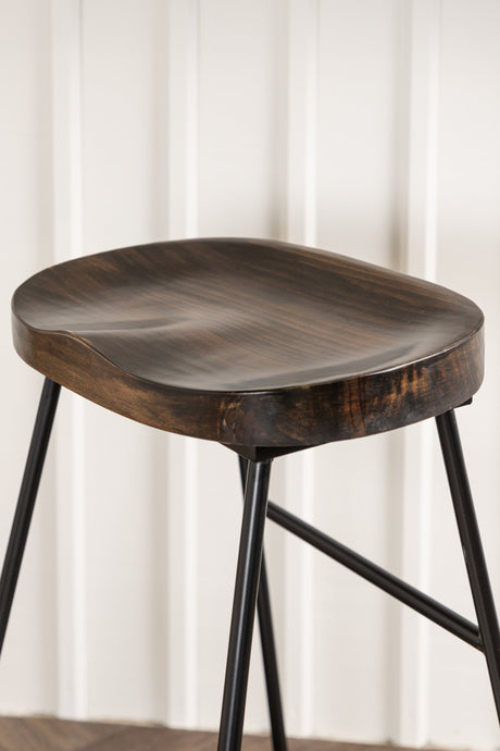 Ozark Barhocker - schwarz/Stahl - Barhocker - ALVAHOME