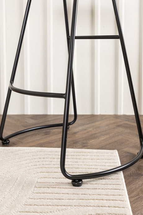 Ozark Barhocker - schwarz/Stahl - Barhocker - ALVAHOME