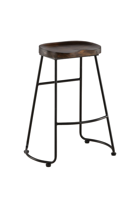Ozark Barhocker - schwarz/Stahl - Barhocker - ALVAHOME