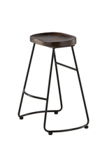 Ozark Barhocker - schwarz/Stahl - Barhocker - ALVAHOME